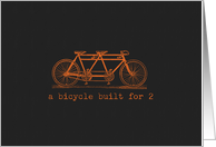 a bicycle built for 2 card