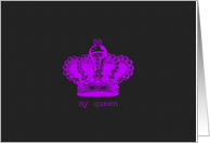 my queen crown card