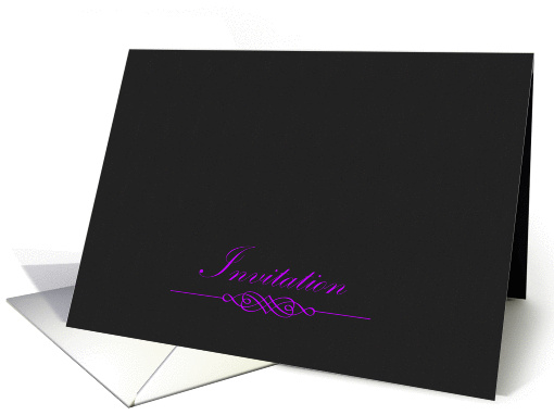 Purple and Black Invitation card (949895)