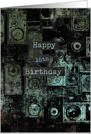 Happy Birthday 16th card