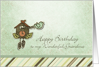 Happy Birthday to my Wonderful Grandma card