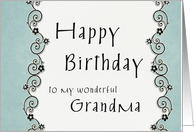 Happy Birthday to my wonderful Grandma card