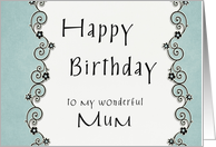 Happy Birthday to my wonderful Mum card