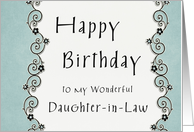 Happy Birthday to my wonderful Daugher-in-Law card