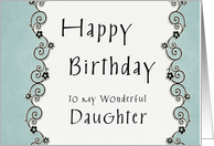 Happy Birthday to my wonderful Daugher card