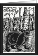Bear in the Woods Note Card