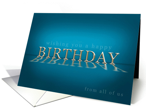 Business Happy Birthday from all of us card (952695)