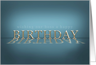 Business Happy Birthday Boss card
