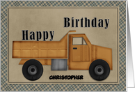 Happy Birthday Truck Customizable card