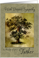 Sympathy Tree on the Loss of your Father card
