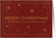 Merry Christmas to my Daughter & Son-in-Law card