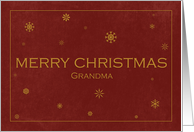 Merry Christmas to my Grandma card