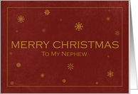 Merry Christmas to my Nephew card