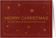 Merry Christmas to my Son & Daughter-in-Law card
