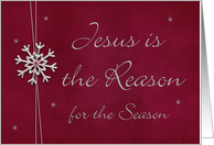 Jesus is the Reason for the Season card