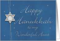 Happy Hanukkah to my Wonderful Aunt card