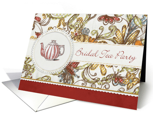 Floral Bridal Tea Party Invitation card (955345)