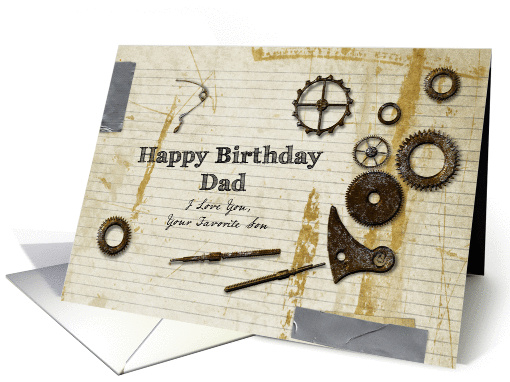 Have Birthday Dad I Love You Your Favorite Son card (955679)