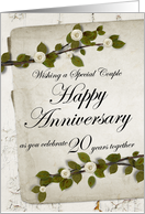 Wishing a Special Couple Happy Anniversary 20 Years together card