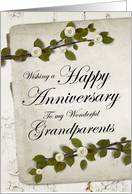 Happy Anniversary to my Wonderful Grandparents card