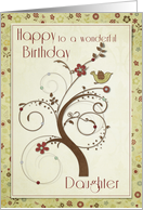 Happy Birthday to a wonderful Daughter card