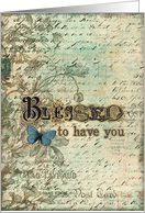 Blessed to have you Collage card