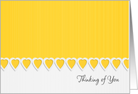 Thinking of You Digital Embossed Look Heart Card