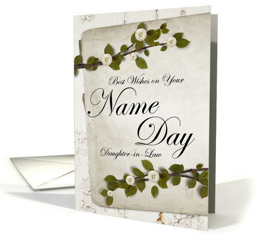 Best Wishes on Your Name Day Daughter-in-Law card (965375)