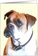 Boxer Dog Blank Note...