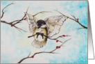 Chickadee In Winter card