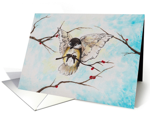 Chickadee In Winter card (935297)