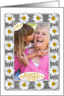 Mother’s Day- For Mother, White and Yellow Daisy Frame card