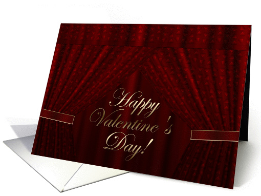 Red Heart Drapes Valentine's Day card (1009433)