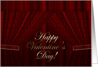 Red Heart Drapes Valentine’s Day card