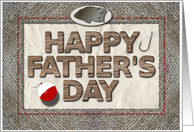 Happy Father’s Day-To My Birth Father, Fishing Theme card