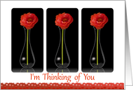 Thinking of You, Have a Nice Day- Orange Flowers in Vases card
