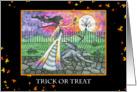 Halloween Card - Fairy and Dragon Trick or Treat Night card