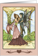 Any Occasion - Blank Note Card - Two Fairies in Love card