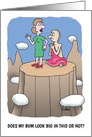 Funny Tibetan Buddhist Monk Cartoon card