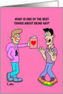 Funny Gay cartoon Birthday Greeting card