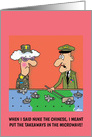 Funny Military Birthday greeting card