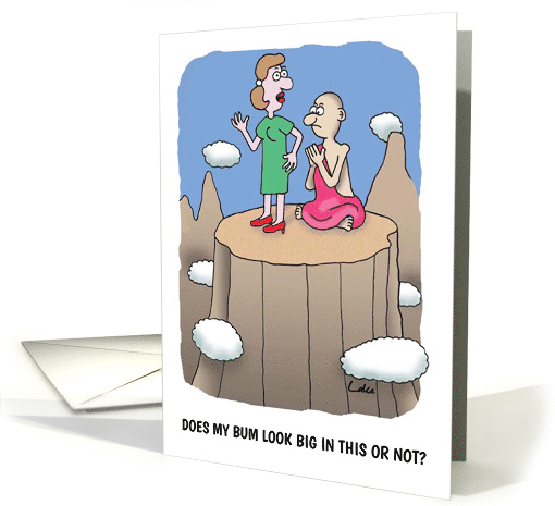 Funny Tibetan Buddhist Monk Cartoon card (1488458)