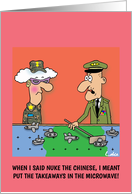 Funny Military Birthday greeting card