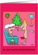 Funny Unwanted Gift at Christmas Greetings card