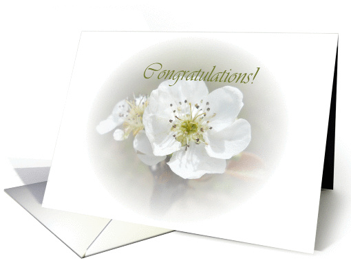 Pear Blossom Congratulations card (1087512)