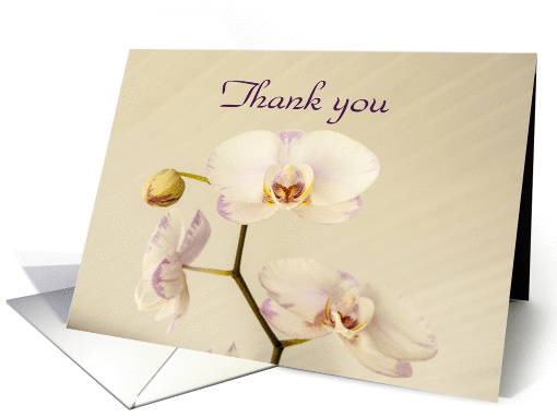 Orchid Soft and Subtle Thank You card (942478)