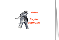 Ellie the Elephant Birthday Wish card