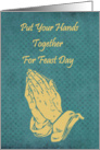Put Your Hands Together For Feast Day-St. Anne card