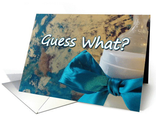 Announcement: Pregnant With Baby Boy! card (944588)