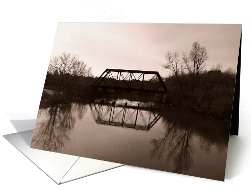 Railroad Bridge in Maine card (950531)